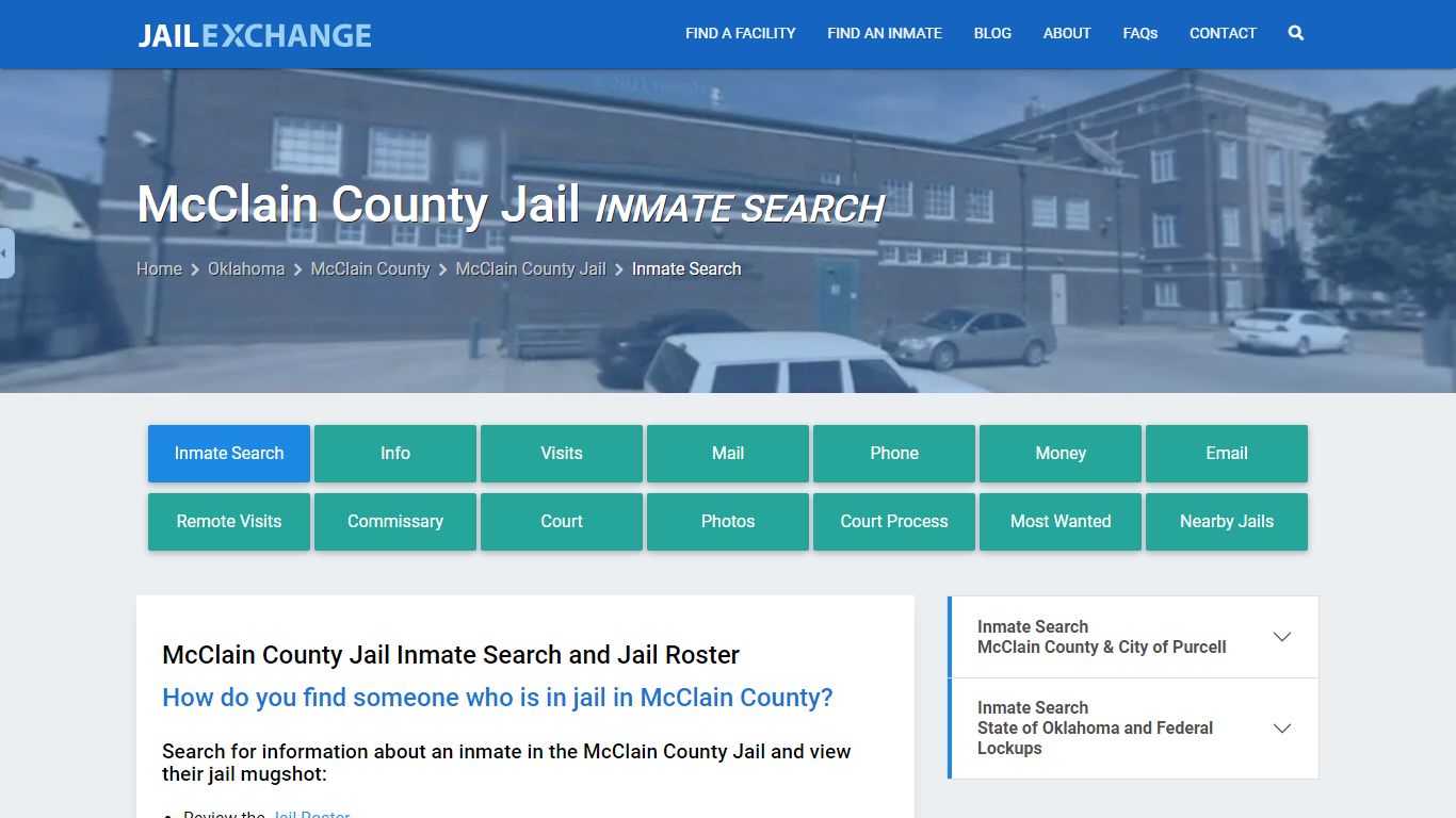 Inmate Search: Roster & Mugshots - McClain County Jail, OK
